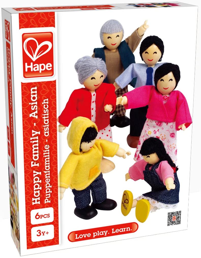 Набор мини-кукол Счастливая азиатская семья  